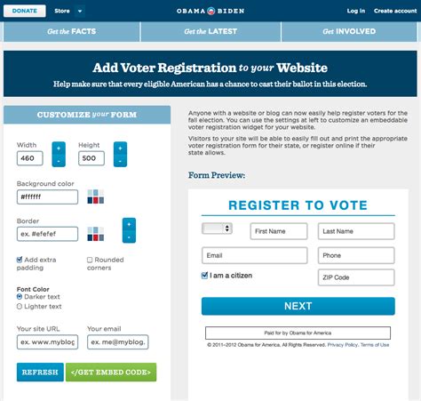 voter registration online.